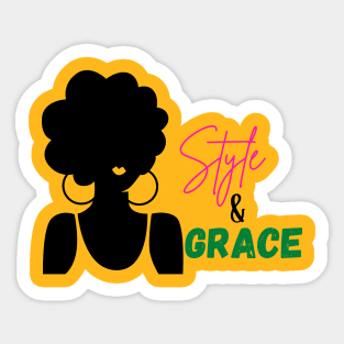 Style And Grace | Chic Girl Phrase Sticker